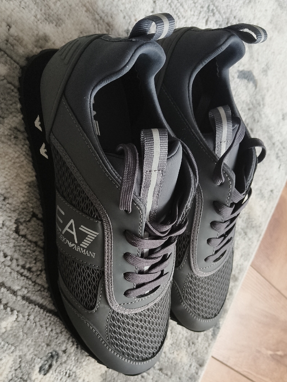 Emporio Armani Men’s Grey Athletic Sneakers